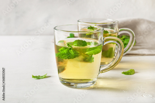 Natural mint tea, immunity boosting