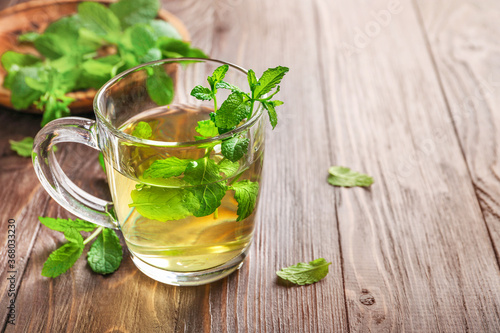 Natural mint tea, immunity boosting