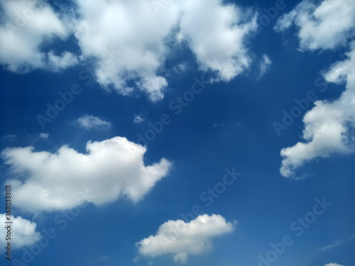 blue sky with white clouds