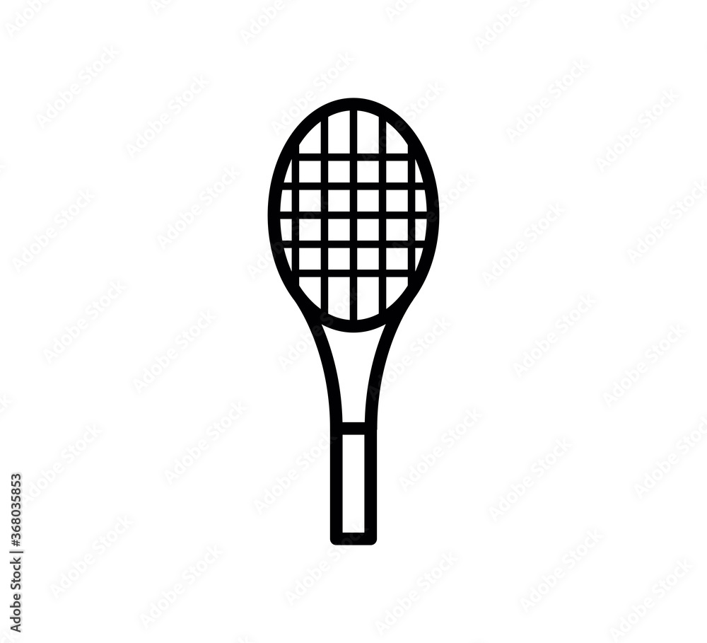 Racket icon flat style icon vector logo design template