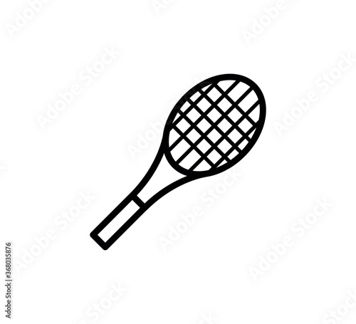 Racket icon flat style icon vector logo design template