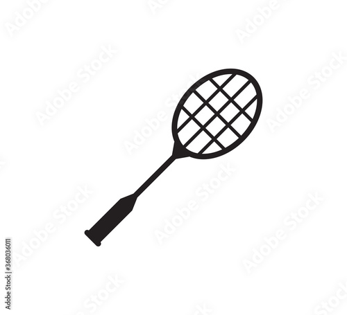 Racket icon flat style icon vector logo design template