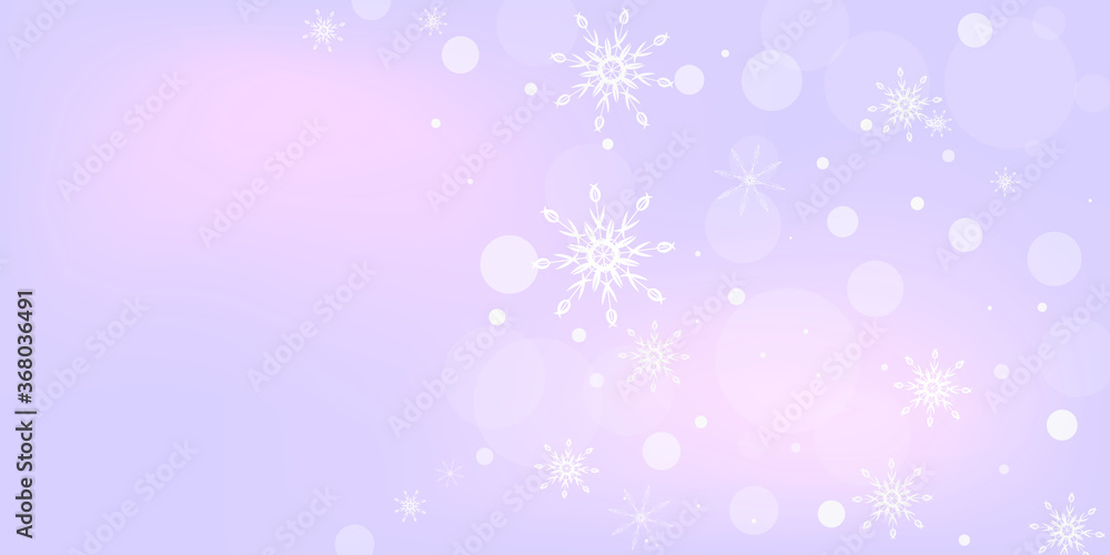 Snowflakes. Snow, snowfall. Falling scattered white snowflakes on a gradient background. Vector Snowflakes. Snow, snowfall. Falling scattered white snowflakes on a gradient background. Vector