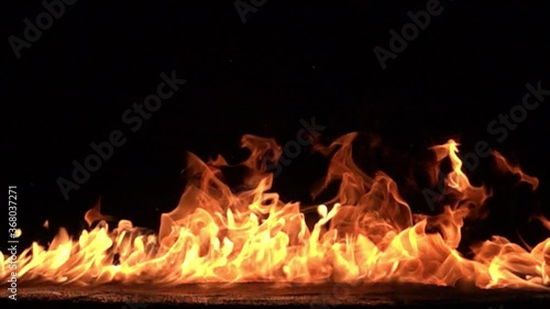 Burning Fire 1000fps Slow Motion x32 Loop High Speed Camera photo