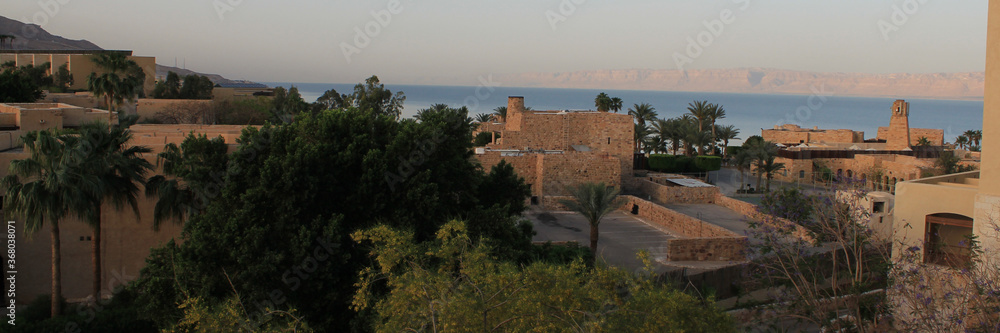 Jordan Dead Sea resort garden view