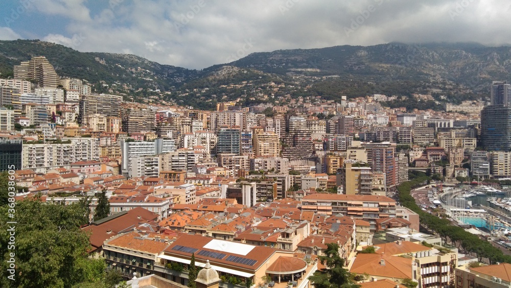 Beautiful city from outskirts of Monaco