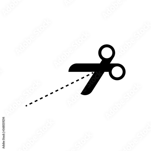 Vector icon of Scissors on white background.