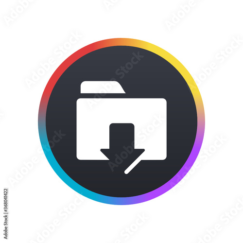 Download Folder -  Push Button