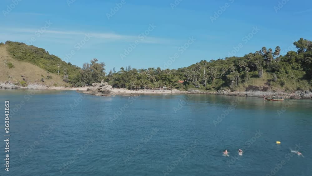 Drone aerial view of Patong Beach in Patong, PhUKet, Thailand Drone aerial view of Patong Beach in Patong, PhUKet, Thailand