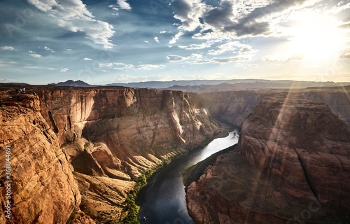 Obraz na płótnie Scenery of the Horseshoe Bend in Arizona, USA