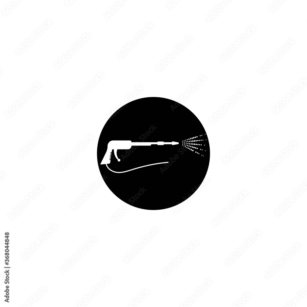 Pressure washing logo template.