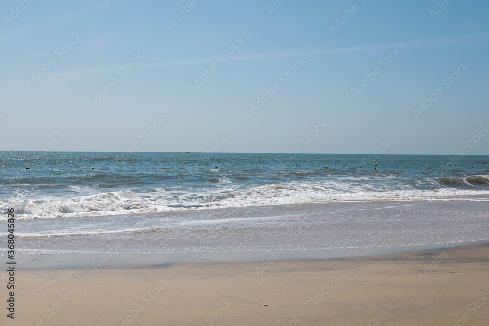 MUI NE / VIETNAM - December 28, 2019 :  view of the beach, sea, sand