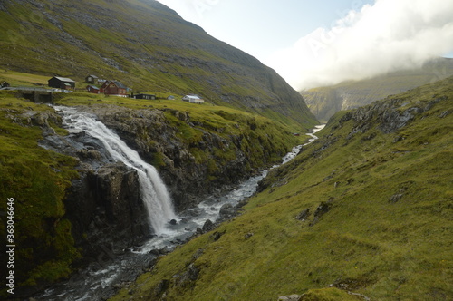 The dramatic and mystical landscape by the coast and in the mountains of the Faroe Islands