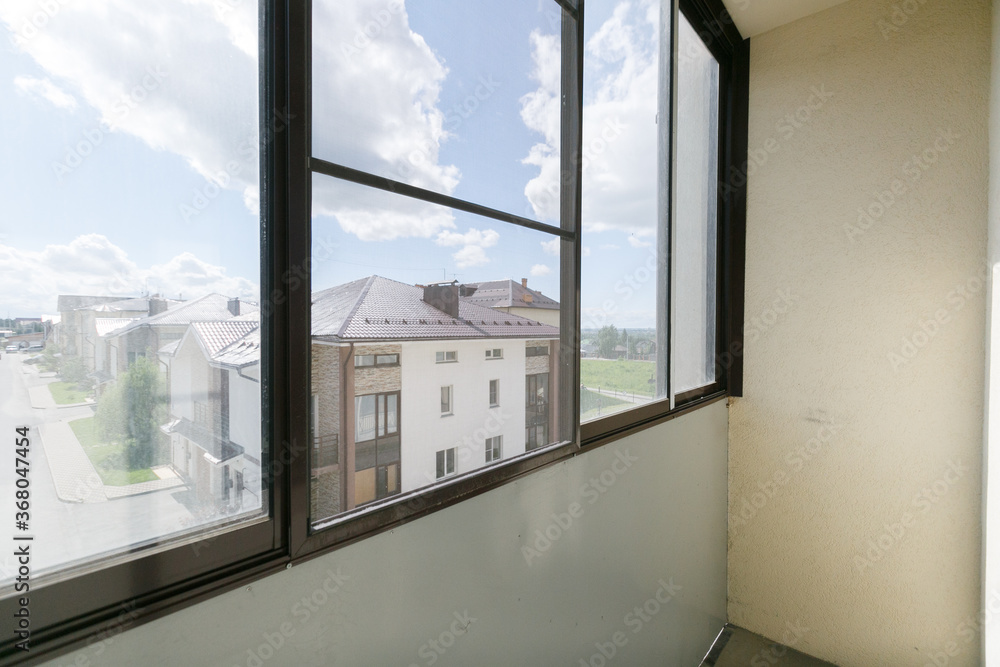 Fototapeta premium view from the balcony of the apartment building