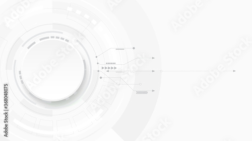 Grey white Abstract technology background,Hi tech digital connect, communication, high technology concept, science, technology background