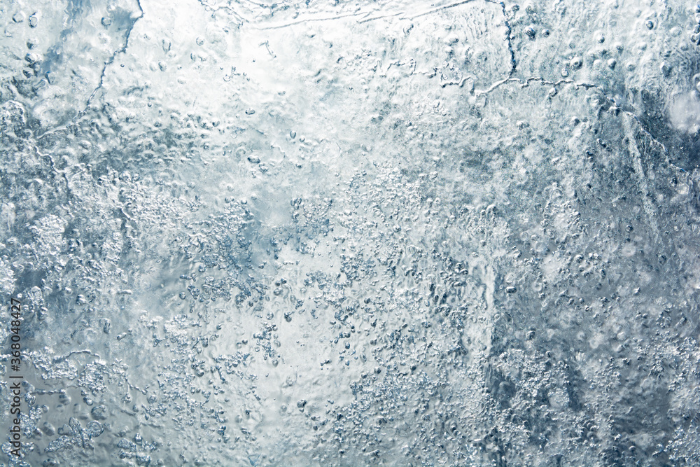 Obraz premium Ice texture with different patterns