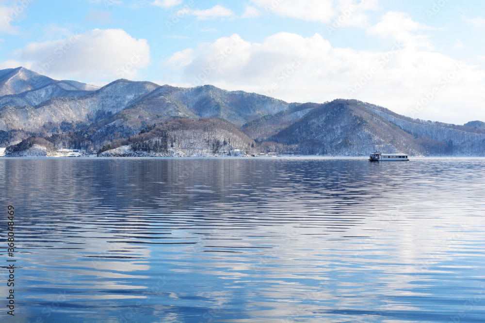 Obraz premium 冬の野尻湖