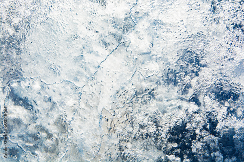 Ice texture with different patterns