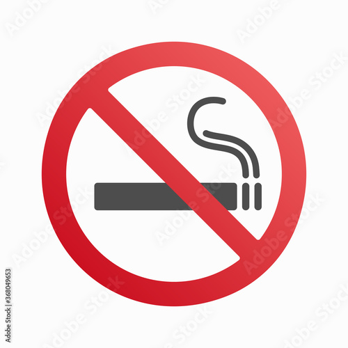 No smoking vector icon illustration