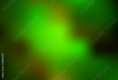 Dark Green vector blurred bright texture.