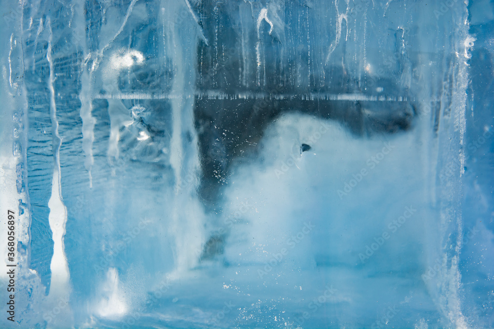 Ice texture with different patterns Ice texture with different patterns