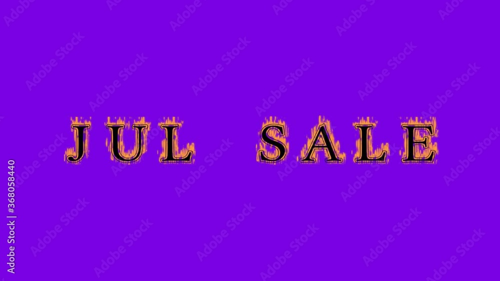 jul sale fire text effect violet background. animated text effect with high visual impact. letter and text effect. Alpha Matte. jul sale fire text effect violet background. animated text effect with high visual impact. letter and text effect. Alpha Matte.