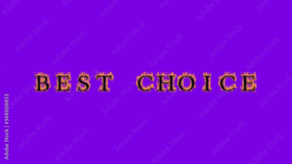best choice fire text effect violet background. animated text effect with high visual impact. letter and text effect. Alpha Matte. best choice fire text effect violet background. animated text effect with high visual impact. letter and text effect. Alpha Matte.