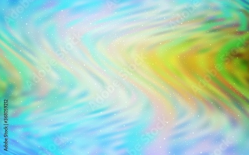 Light Blue, Green vector layout with cosmic stars. Shining colored illustration with bright astronomical stars. Template for cosmic backgrounds.