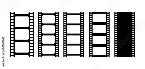 Negative reel and film stip icon