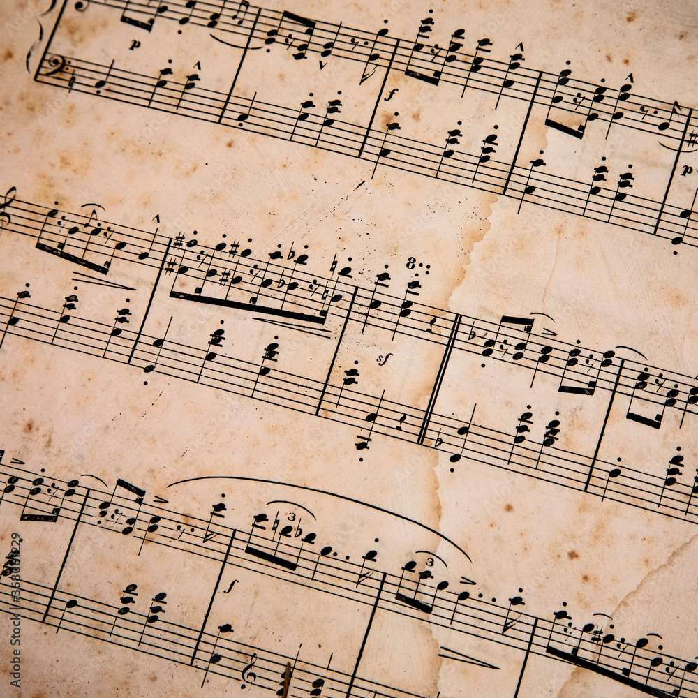 Obraz premium Stary brudny nuty, abstrakcyjne tło