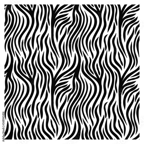 Abstract seamless pattern of zebra skin. Repeating texture. Figure for textiles. Surface design.