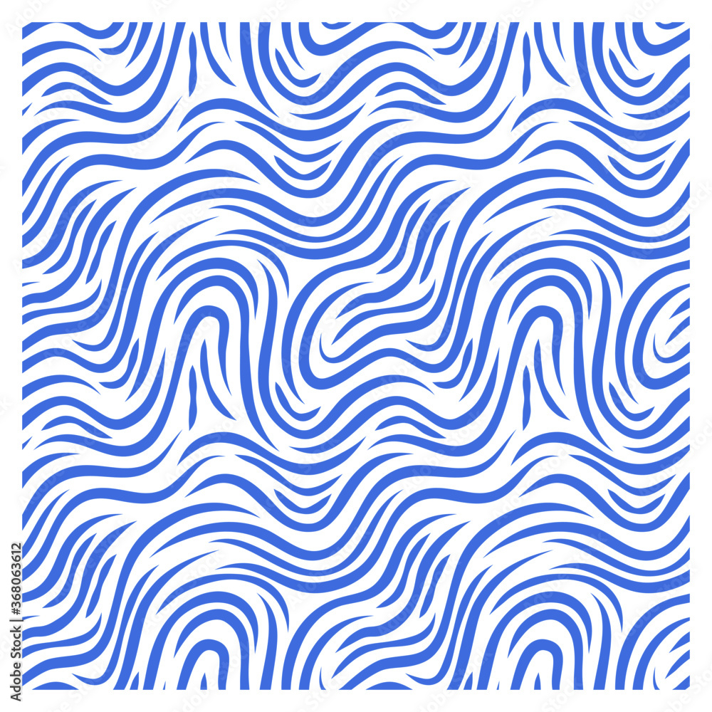 Seamless pattern of swirling waves of the acute form