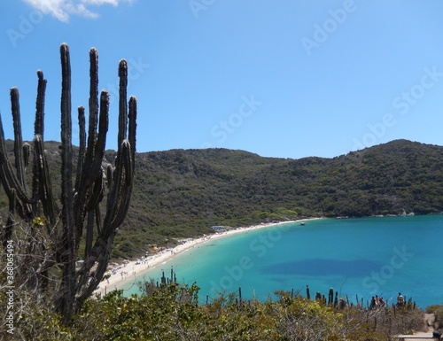 view of a paradisiac beach in South America