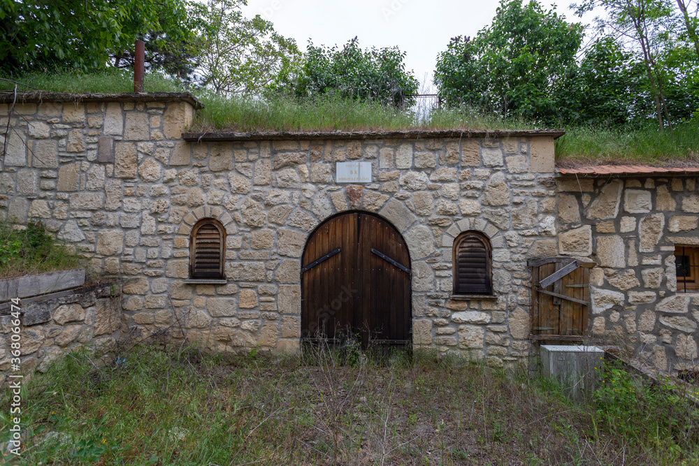 Wine cellars near the village of Zsambek, Hungary