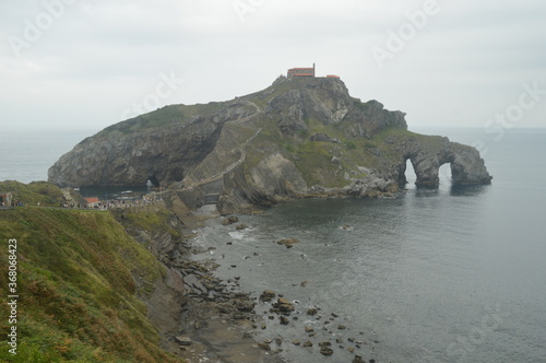 Quadro su tela San Juan de Gaztelugatxe aka Dragonstone from Game of Thrones in real life - Bas