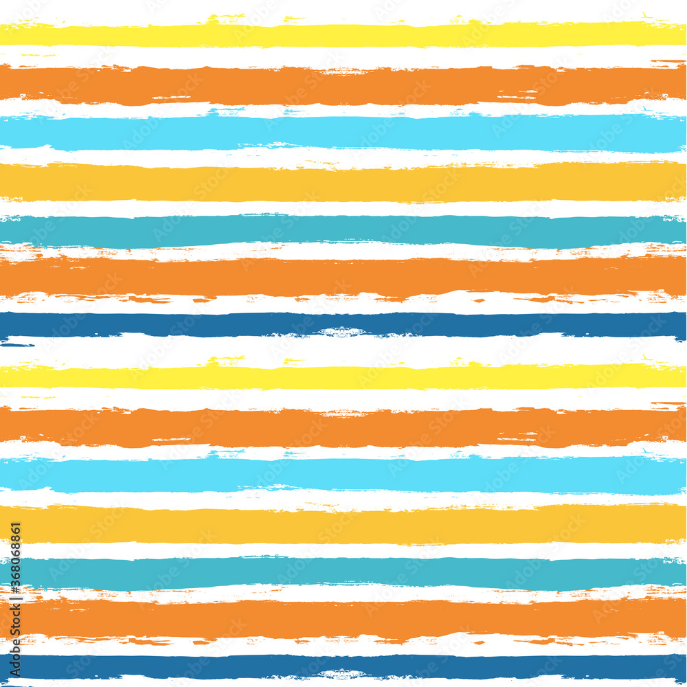 Vector striped summer pattern. Paint Lines Seamless background. Ink brush strokes. Colorful stripes design elements Vector striped summer pattern. Paint Lines Seamless background. Ink brush strokes. Colorful stripes design elements