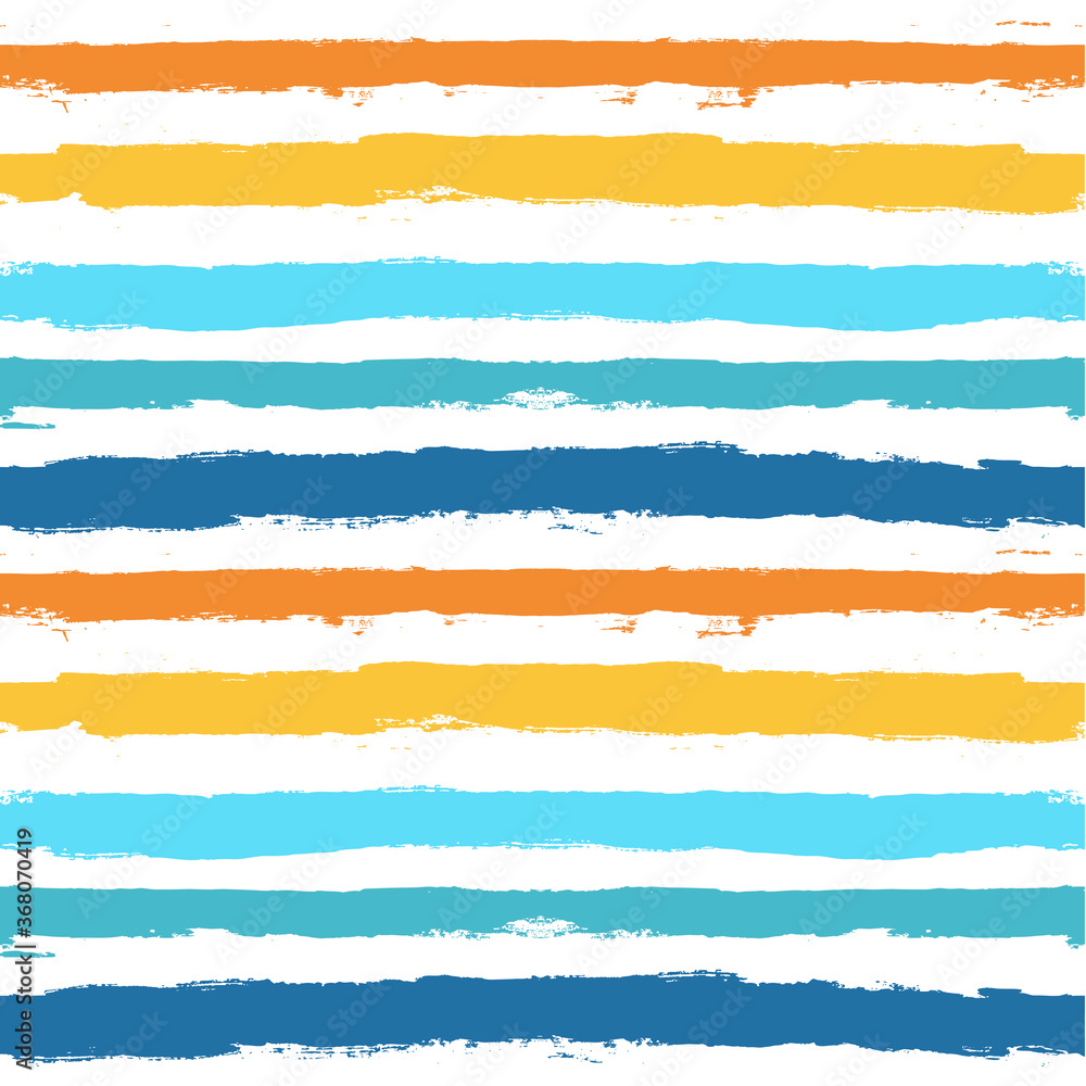 Vector striped summer pattern. Paint Lines Seamless background. Ink brush strokes. Colorful stripes design elements Vector striped summer pattern. Paint Lines Seamless background. Ink brush strokes. Colorful stripes design elements