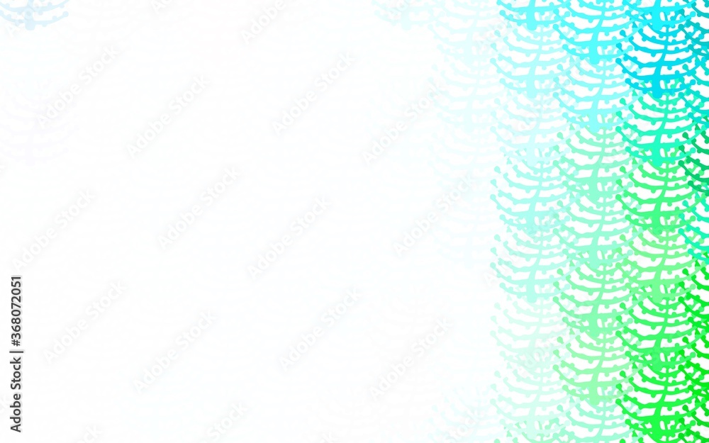 Light Blue, Green vector doodle texture with branches, trees. Light Blue, Green vector doodle texture with branches, trees.