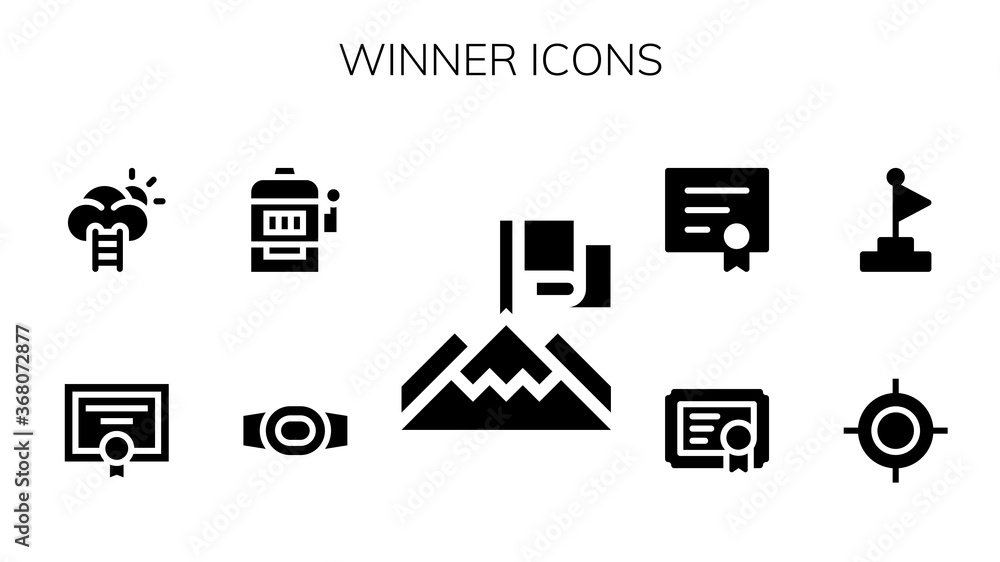 winner icon set winner icon set