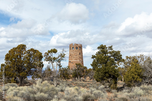 Old Watch Tower at Grand Canyon National Park, USA