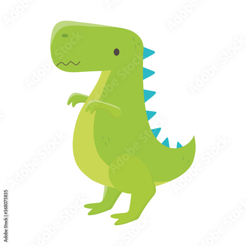 kids toys dinosaur cartoon isolated icon design white background