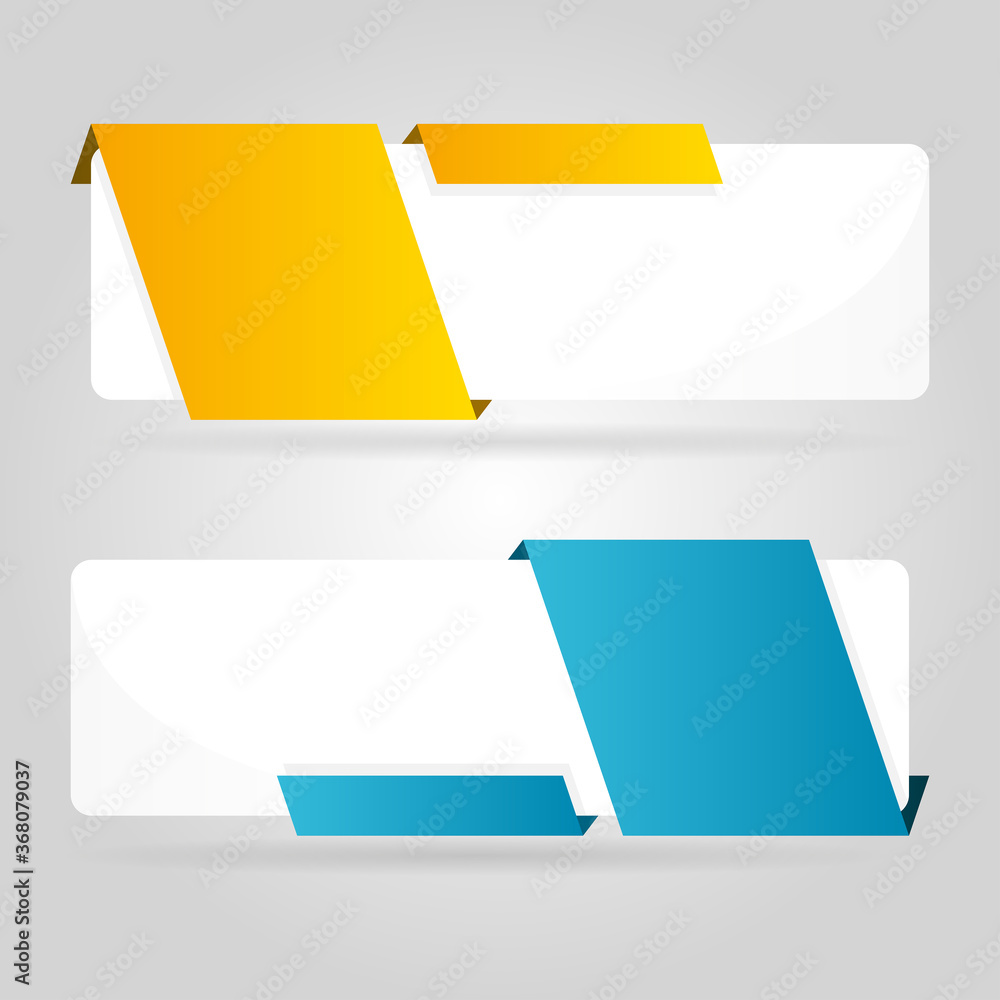 Abstract Paper Banner with Origami Style Abstract Paper Banner with Origami Style