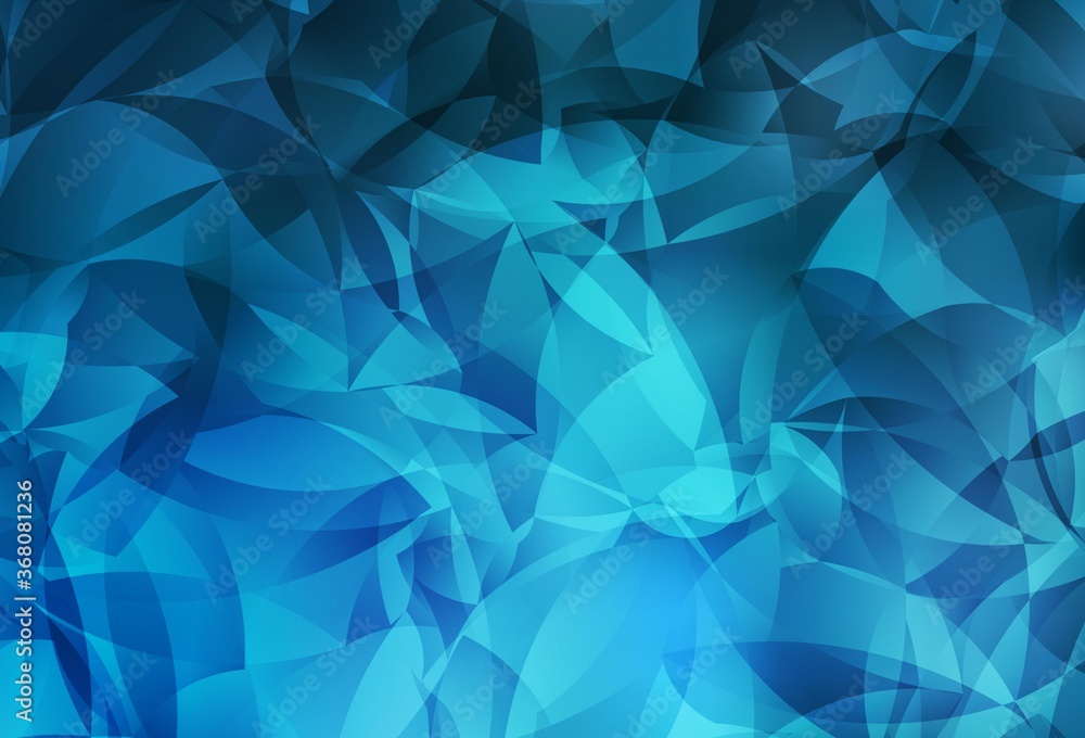 Light BLUE vector polygonal template. Light BLUE vector polygonal template.