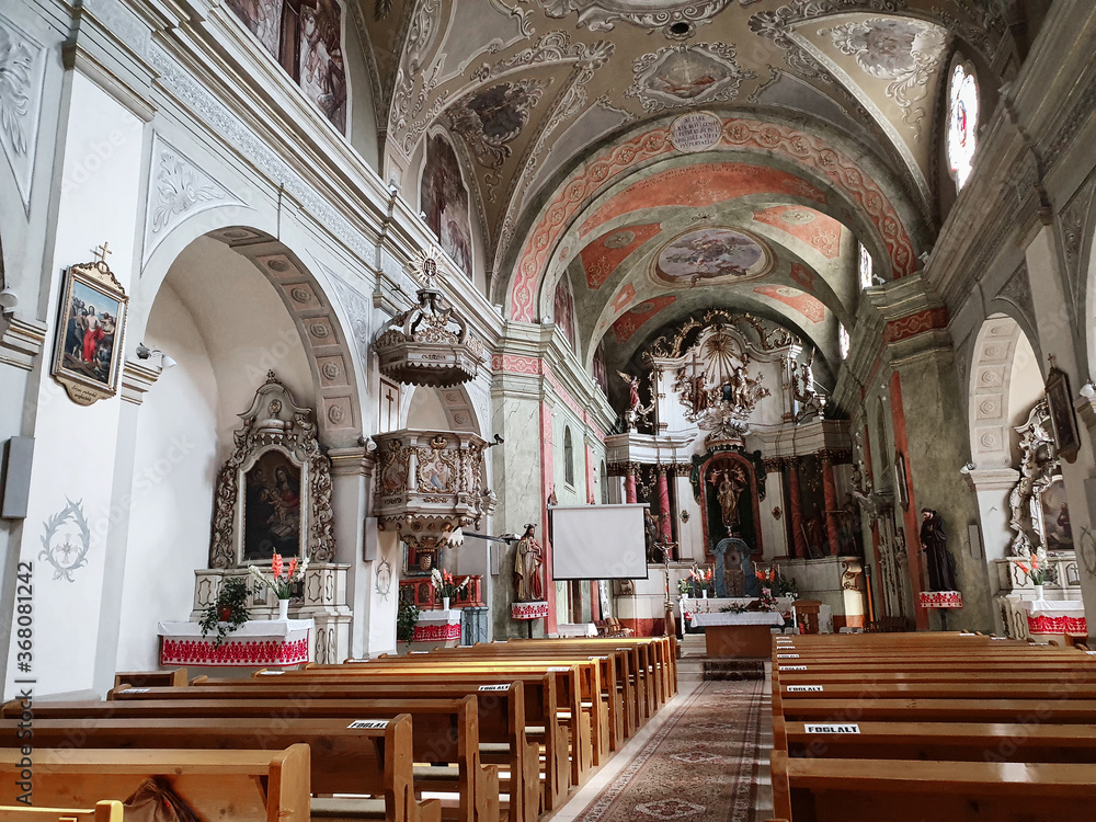 Franciscan church in Transylvania. 