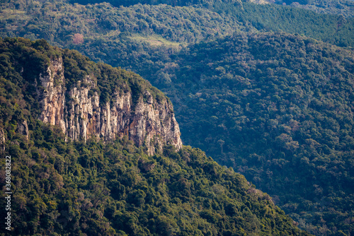 Detalhe do cânion no Parque da Ferradura. Canela, Rio Grande do Sul, Brasil.