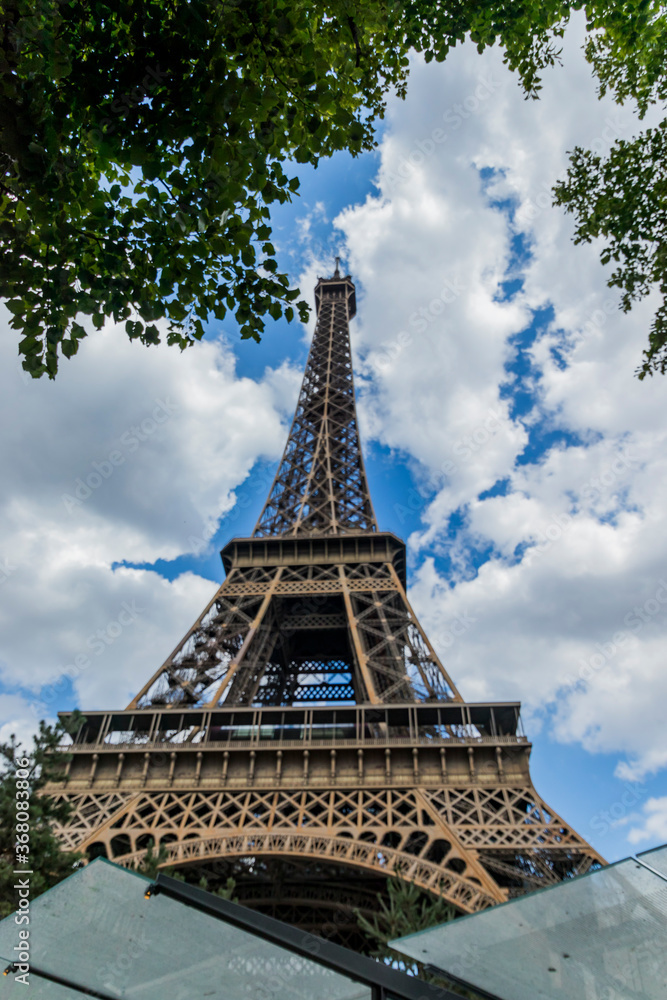 Various views of the Eiffel tower