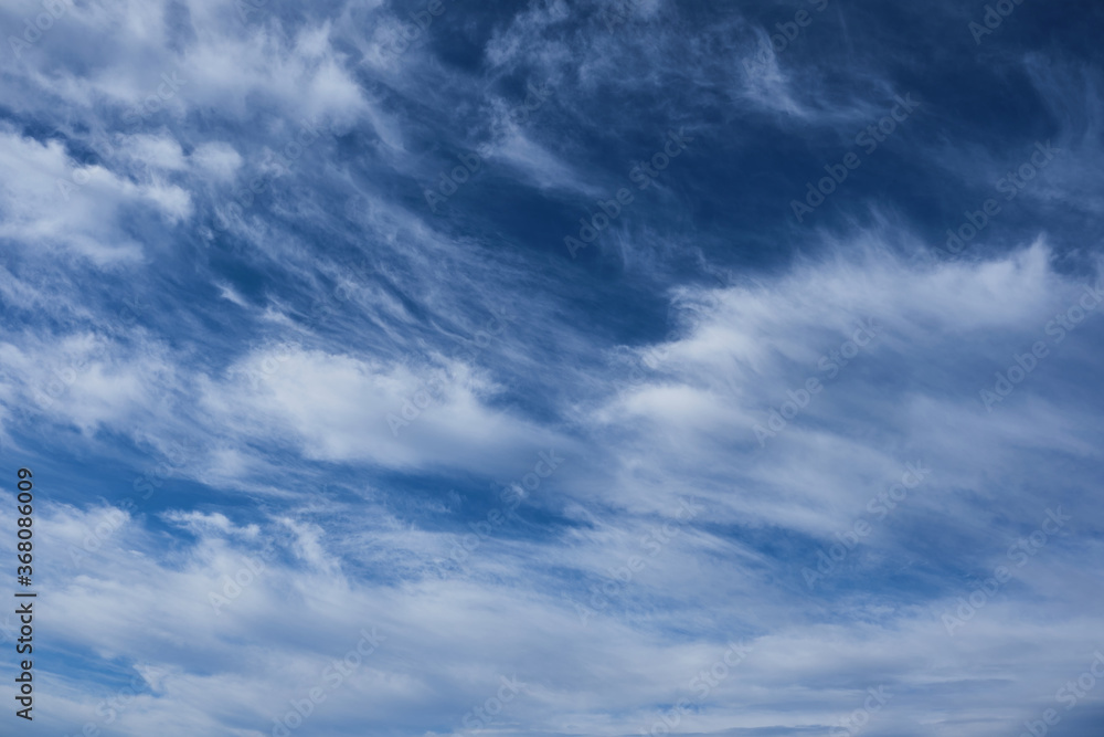 Cirrus clouds, soft clouds, natural background and texture