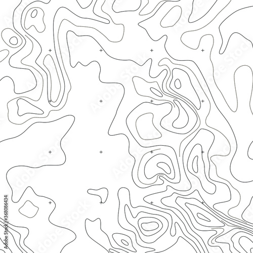 Topographic map, vector