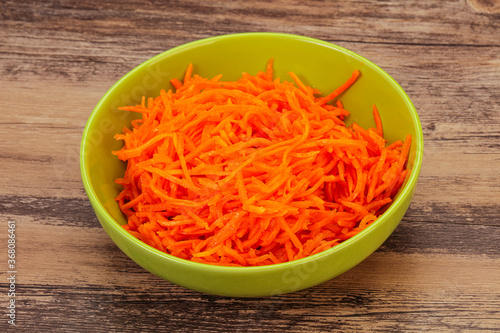 Korean carrot in the bowl