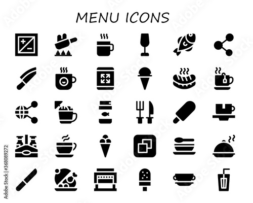 menu icon set